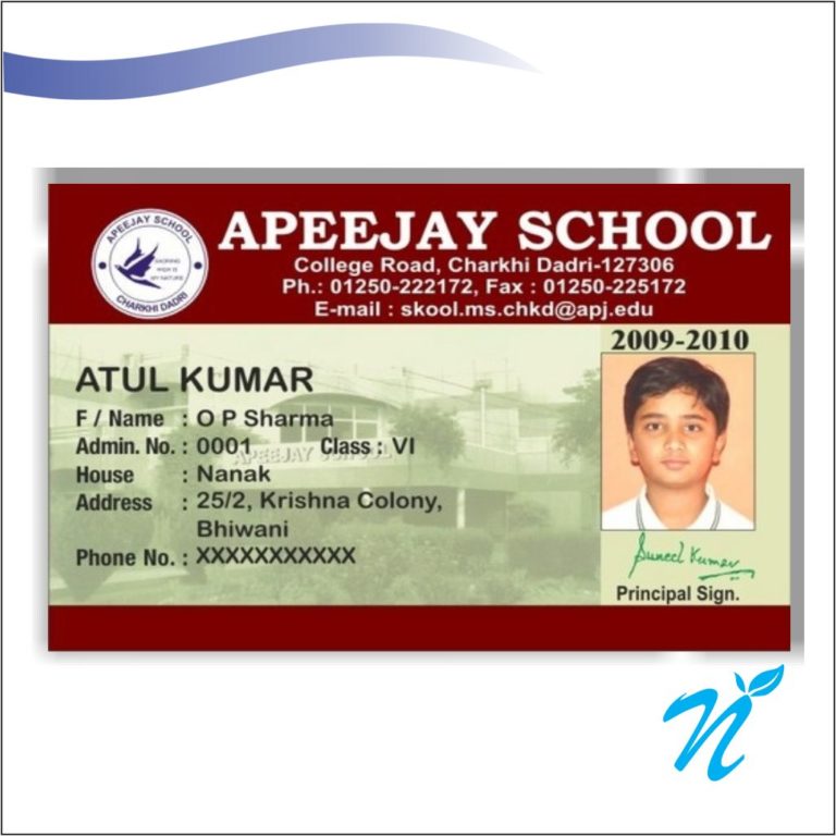 Multi Colour School ID Cards – Newgenn India