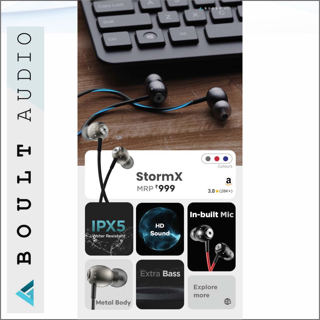 Boult audio wired discount earphones